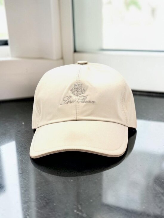 Loro Piana Storm System Baseball Cap Hat, Off White Color Size M main image 4